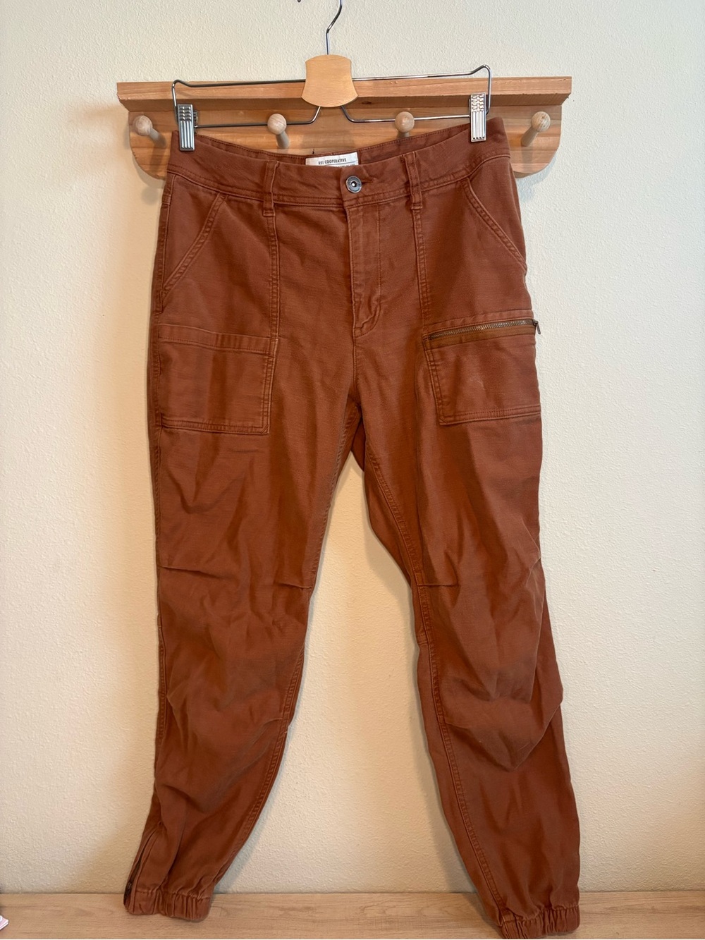 REI Rust-Colored Trailsmith Joggers - Picture 1 of 4